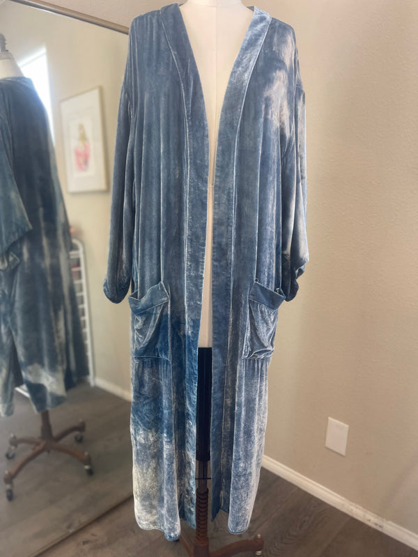 VELVET CEREMONY DUSTER - STORM WASHED