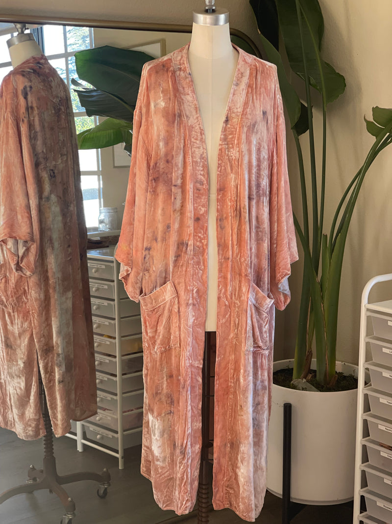 VELVET CEREMONY DUSTER - CANYON GARDEN