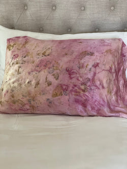 SILK PILLOWCASE - PINK CANYON GARDEN