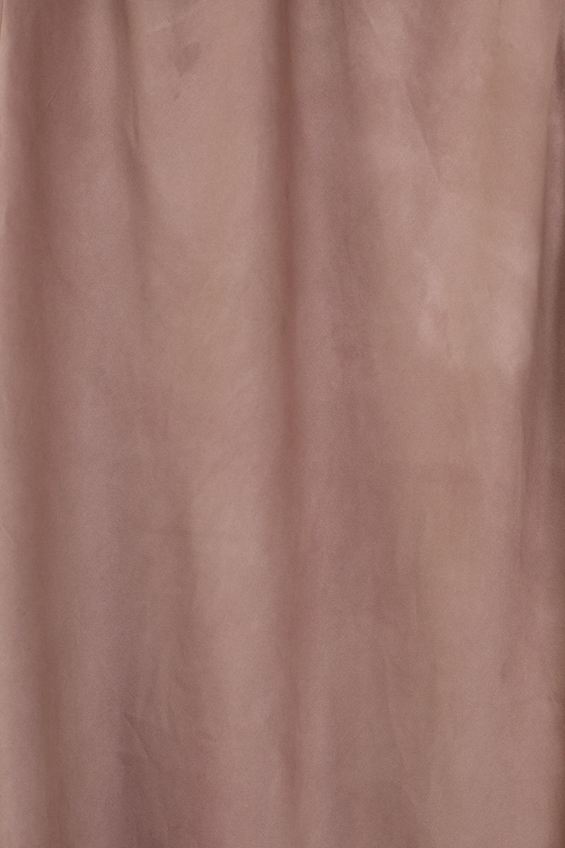 color swatch of silk midi dress in muted pink